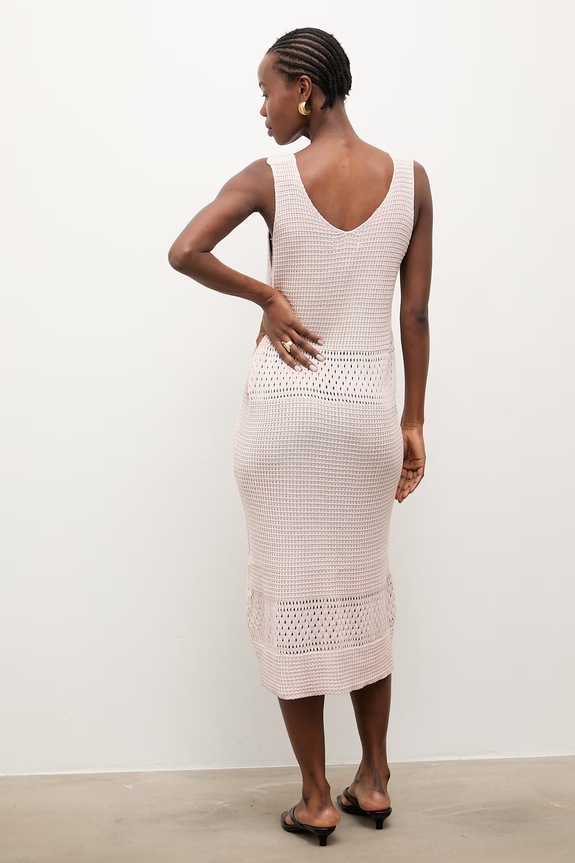 Answear.LAB rochie din fibră de bambus roz 2510525