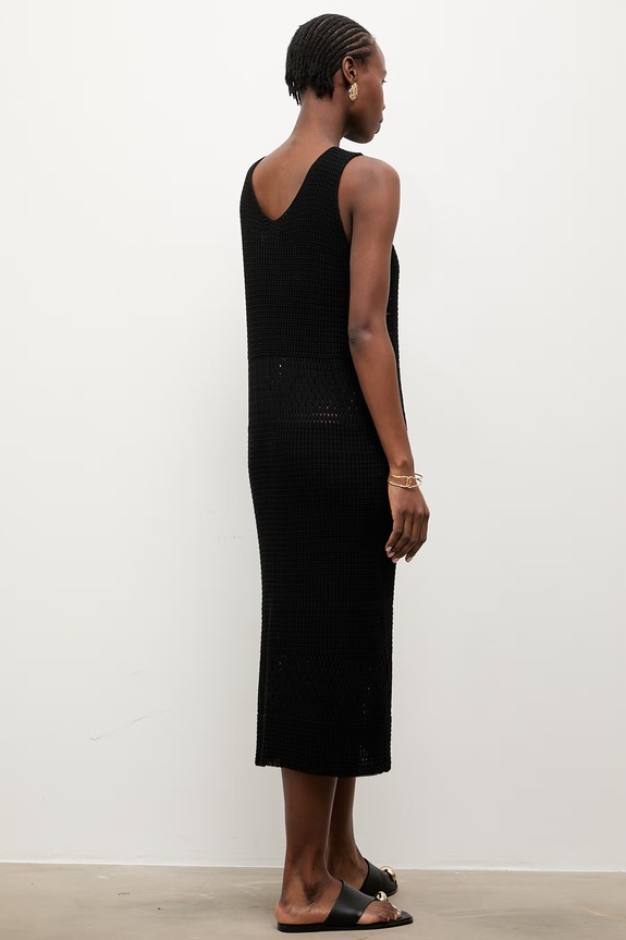 Answear.LAB rochie din fibră de bambus negru 2510525