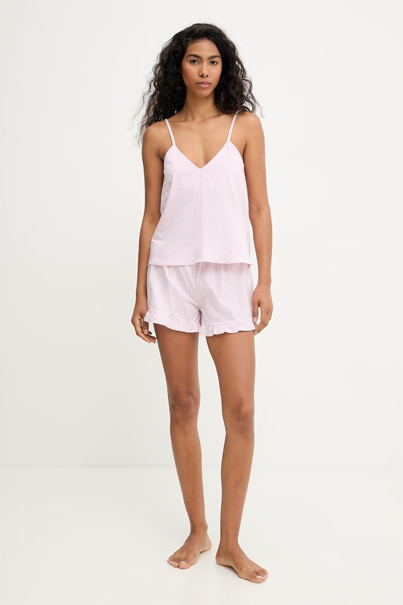 Answear.LAB pijama pentru femei, cu bumbac WS26.PJD016 roz WS26