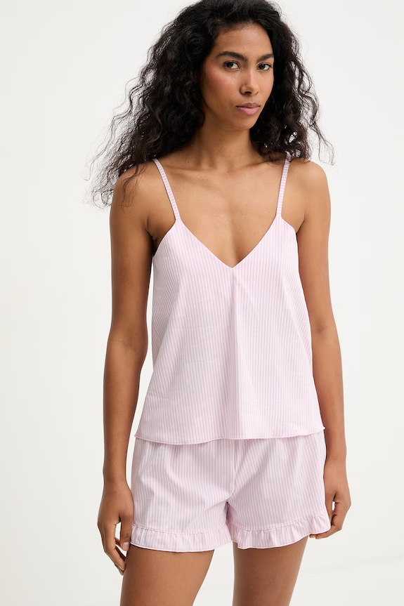 Answear.LAB pijama pentru femei, cu bumbac WS26.PJD016 roz