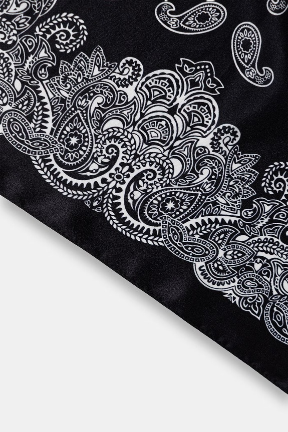 Accesorii Answear.LAB eșarfă de mătase Unscripted Collection 123.flk negru