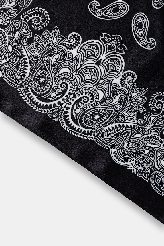 Accesorii Answear.LAB eșarfă de mătase Unscripted Collection 123.flk negru
