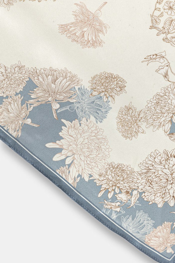 Akcesoria Answear.LAB apaszka jedwabna z kolekcji Unscripted 125.flk niebieski