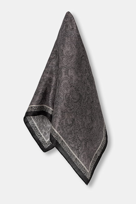 Answear.LAB eșarfă de mătase Unscripted Collection 129.flk negru WS26