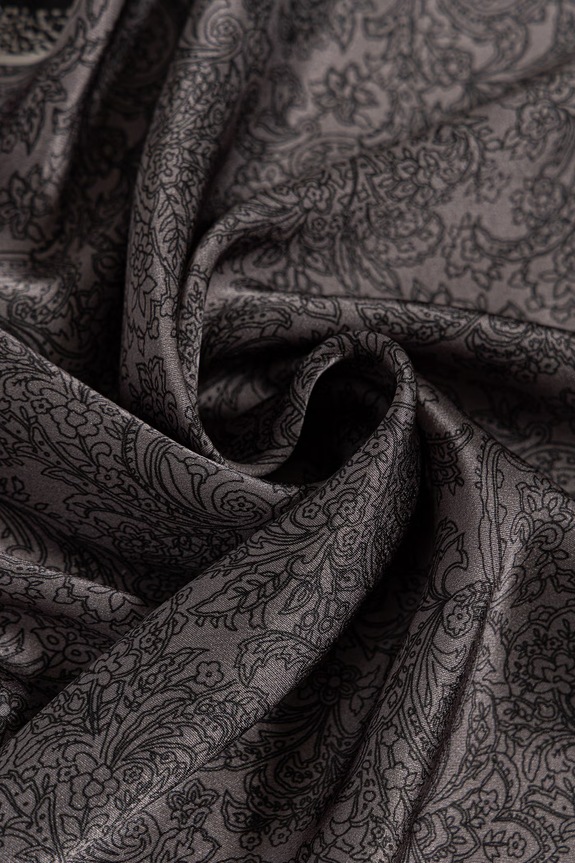 Answear.LAB eșarfă de mătase Unscripted Collection negru 129.flk