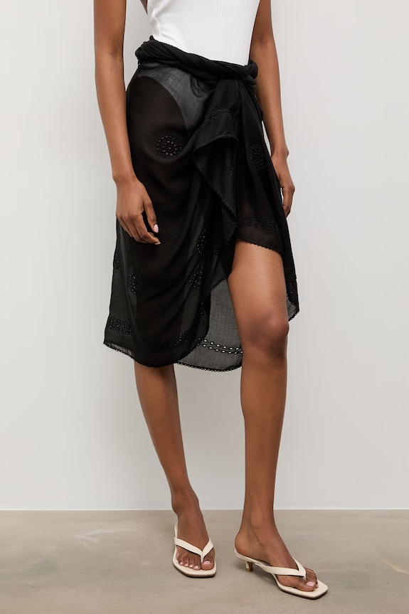 Answear.LAB șal pentru femei, cu modal V/D/33673 negru WS26