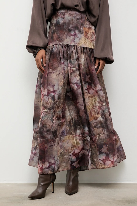Answear.LAB spódnica casual szary 93687.iok