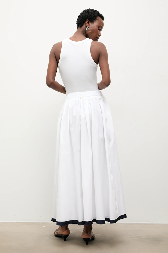 Ρούχα Βαμβακερή φούστα Answear.LAB m.08401.hak λευκό