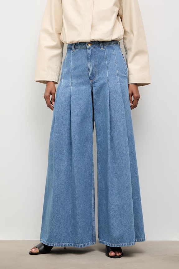Answear.LAB jeansy wide leg damskie z kolekcji Unscripted niebieski PN1518.tok