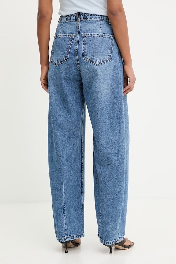 Odzież Answear.LAB jeansy wide leg damskie SNG.1002.tok niebieski