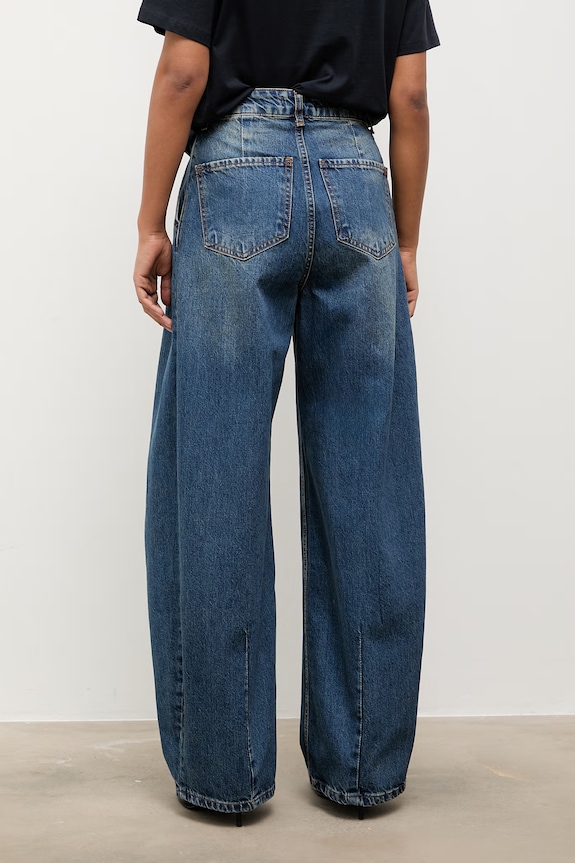 Odzież Answear.LAB jeansy wide leg damskie SNG.1002.tok szary