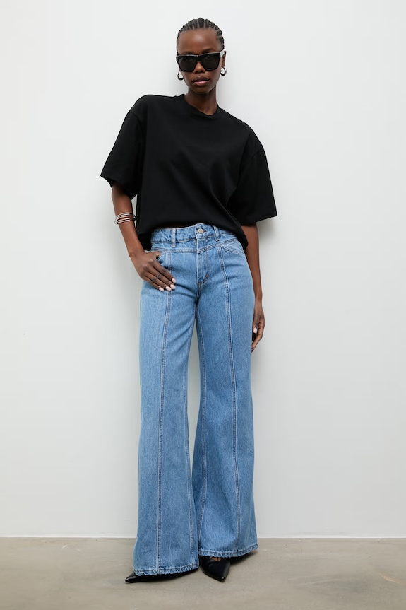 Answear.LAB jeansy bootcut damskie sng.zdn2.tok niebieski WS26
