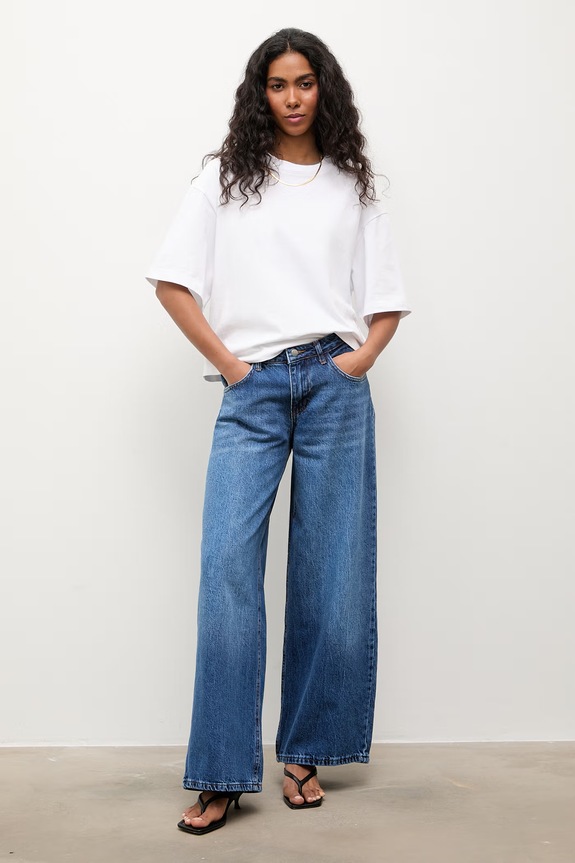 Answear.LAB jeansy wide leg damskie niebieski sng.zdn3.tok