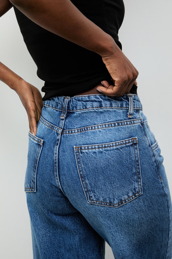 Answear.LAB jeansy wide leg damskie sng.zdn3.tok niebieski