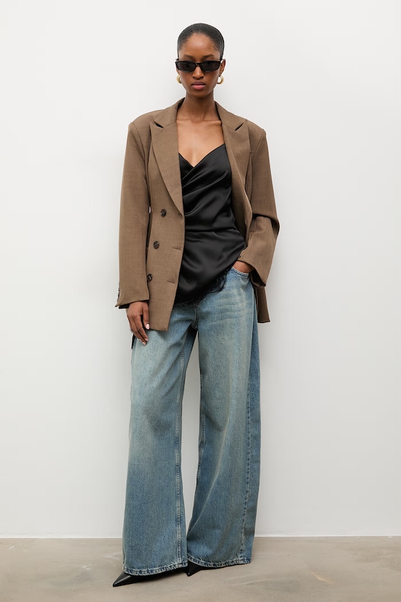 Answear.LAB jeansy relaxed fit damskie sng.10003.tok niebieski WS26