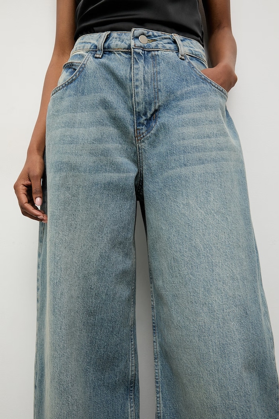 Answear.LAB jeansy relaxed fit damskie sng.10003.tok niebieski