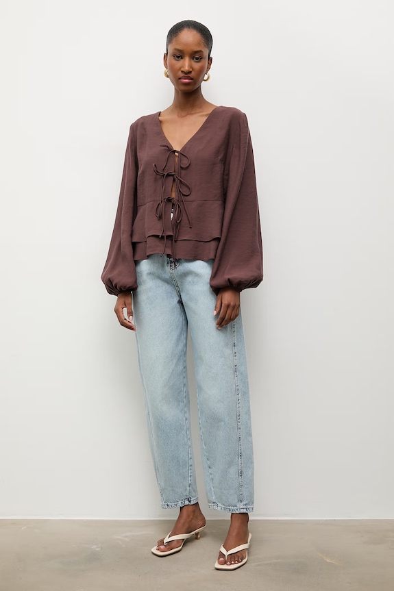 Answear.LAB jeansy mom fit damskie W-1744.tok granatowy WS26