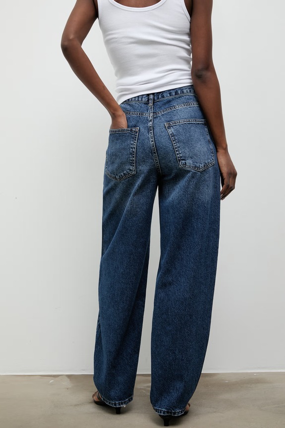 Дрехи Answear.LAB Дънки slouchy дамски 3144.tok син
