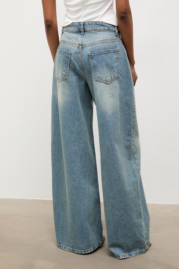 Odzież Answear.LAB jeansy loose damskie 2033.tok niebieski