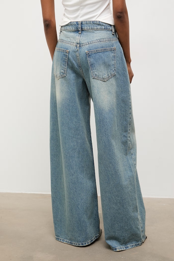 Odzież Answear.LAB jeansy loose damskie 2033.tok niebieski