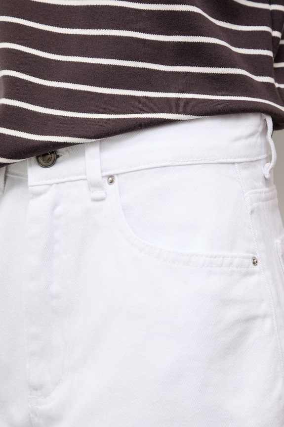 Answear.LAB jeansy mom fit damskie biały 993.tok