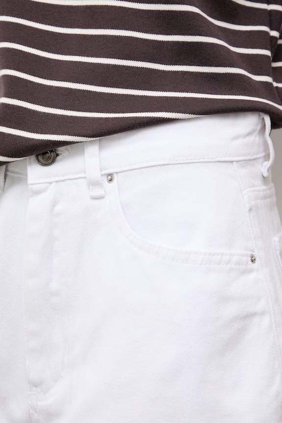 Answear.LAB jeansy mom fit damskie biały 993.tok