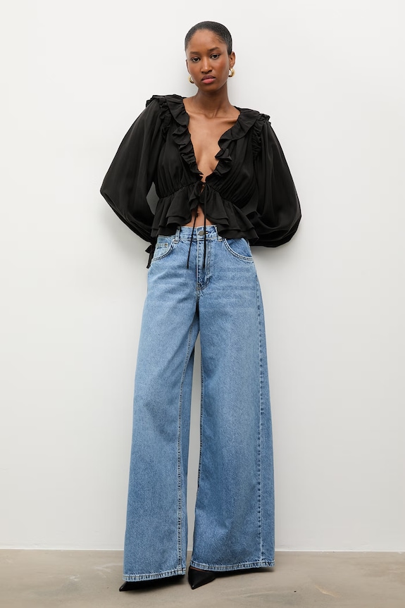 Answear.LAB jeansy relaxed fit damskie 3096.tok niebieski WS26