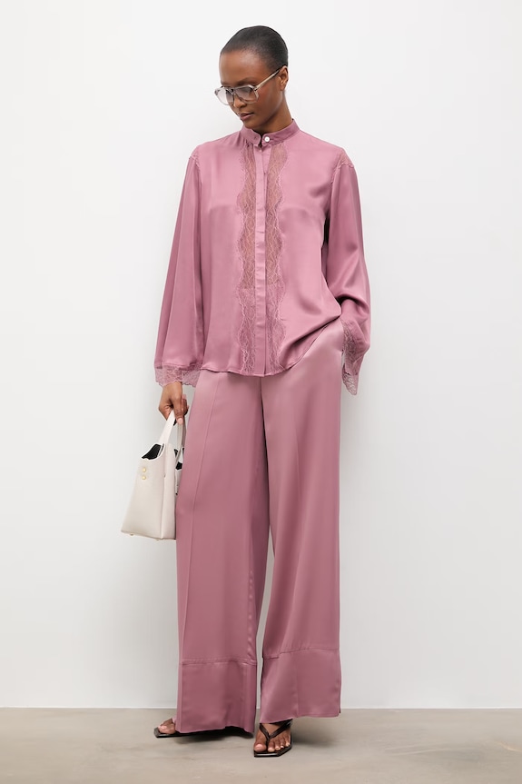 Answear.LAB pantaloni pentru femei Unscripted Collection PN1491.TOK roz WS26
