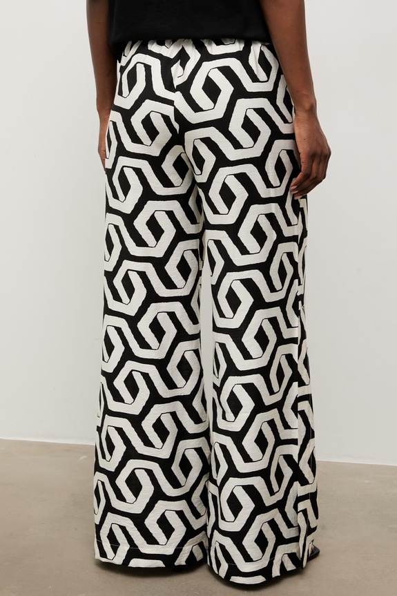 Odjeća Answear.LAB hlače za žene s viskozom PK9189 bež