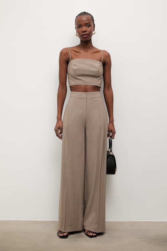 Answear.LAB pantaloni pentru femei PN1615 bej WS26
