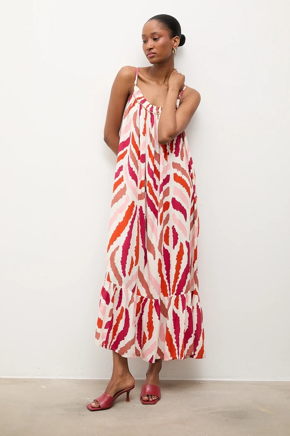 Answear.LAB sukienka Africa.print.hak różowy WS26