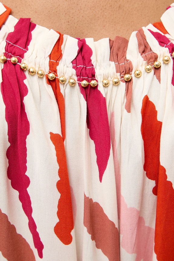 Answear.LAB sukienka Africa.print.hak różowy