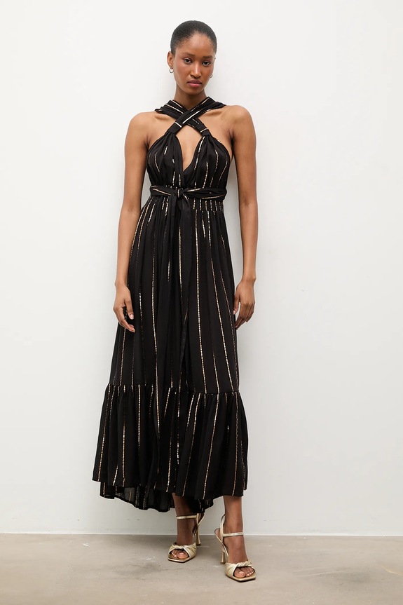 Answear.LAB sukienka Daizy.oro.hak czarny WS26