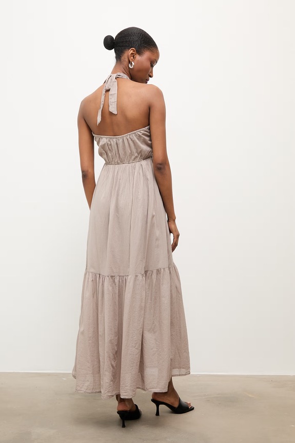 Oblečenie Answear.LAB šaty babydoll bavlnené 554311.iak béžová