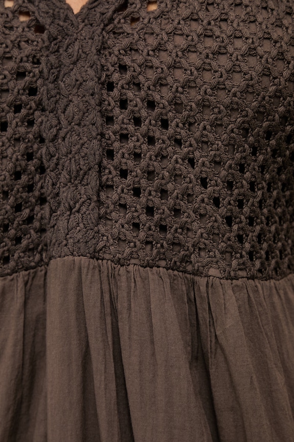 Answear.LAB šaty babydoll bavlnené 554311.iak hnedá
