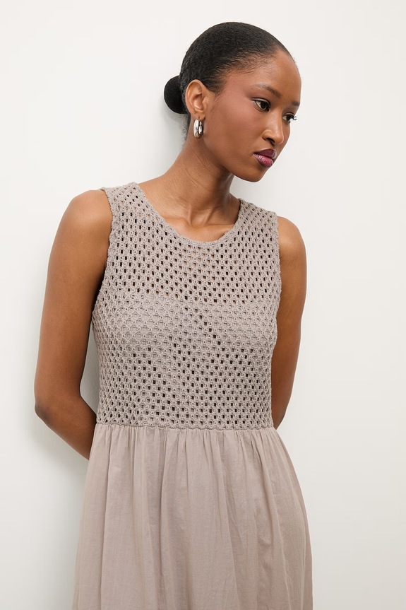 Answear.LAB babydoll ruha bézs 55434.iak