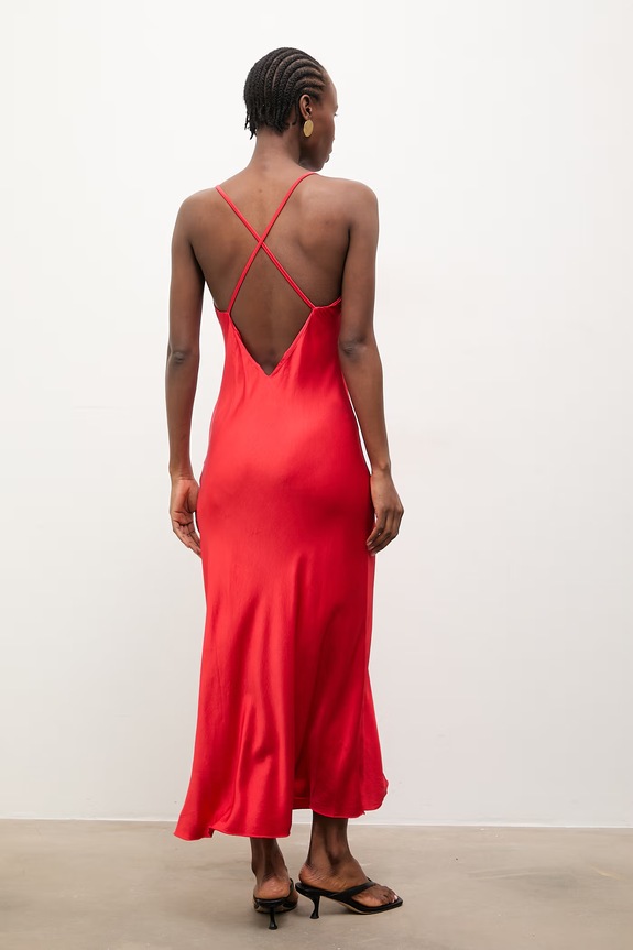 Abbigliamento Answear.LAB vestito lingerie in viscosa AB222.iak rosso