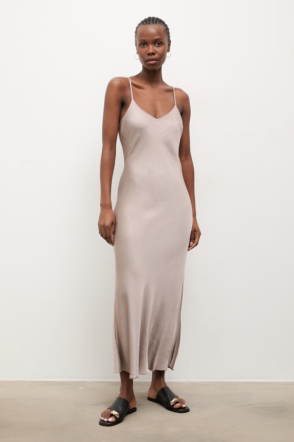 Answear.LAB vestito lingerie in viscosa AB222.iak beige WS26