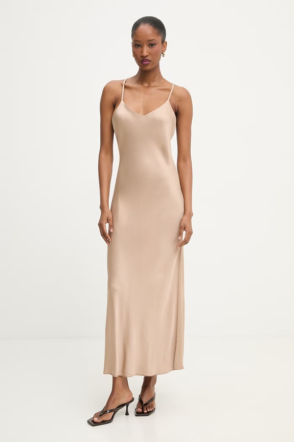 Answear.LAB vestito lingerie in viscosa AB222.iak marrone WS26