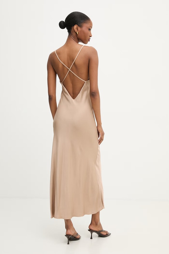 Abbigliamento Answear.LAB vestito lingerie in viscosa AB222.iak marrone