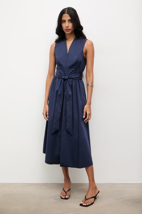 Answear.LAB rochie midi bleumarin 971282.hak