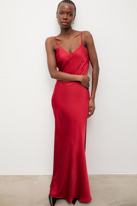 Answear.LAB φόρεμα lingerie JH3250 κόκκινο WS26