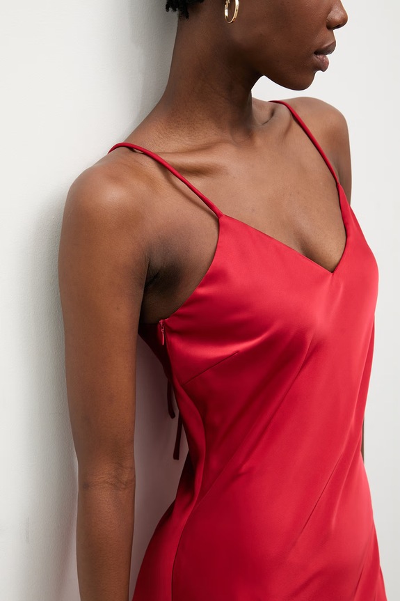 Ρούχα Answear.LAB φόρεμα lingerie JH3250 κόκκινο