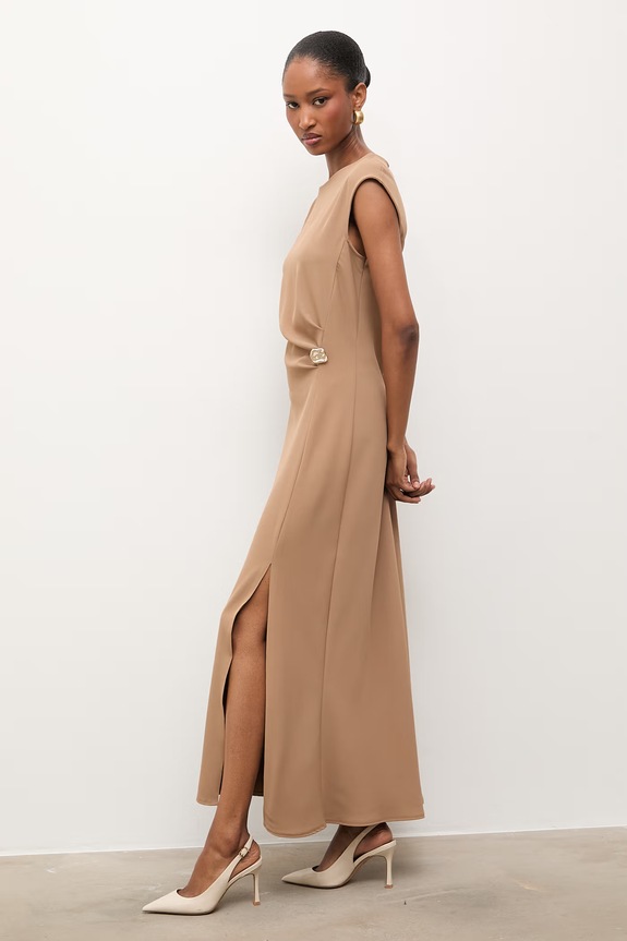 Answear.LAB sukienka ab1321.isr brązowy WS26