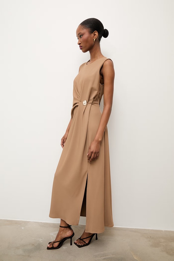 Answear.LAB sukienka ab1326.isr brązowy WS26