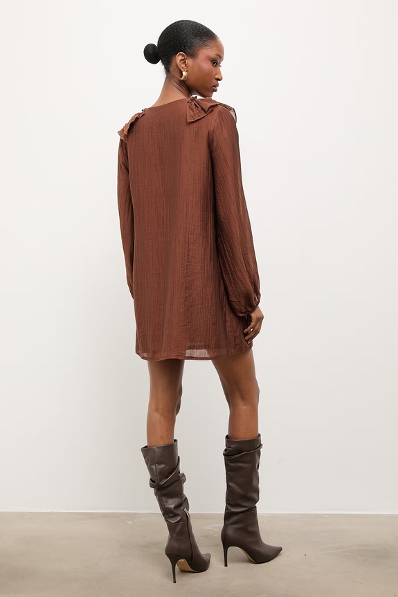 Odzież Answear.LAB sukienka ab5778.isr brązowy