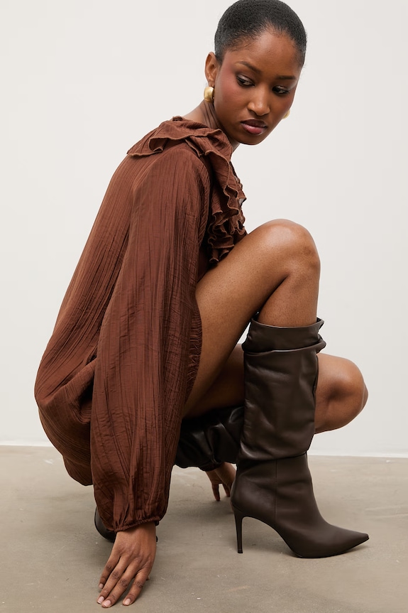 Answear.LAB sukienka brązowy ab5778.isr