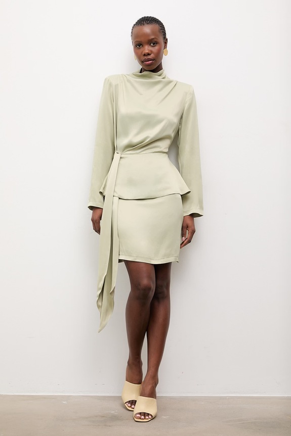 Φόρεμα Answear.LAB από την Unscripted collection μακρύ πράσινο EL3298