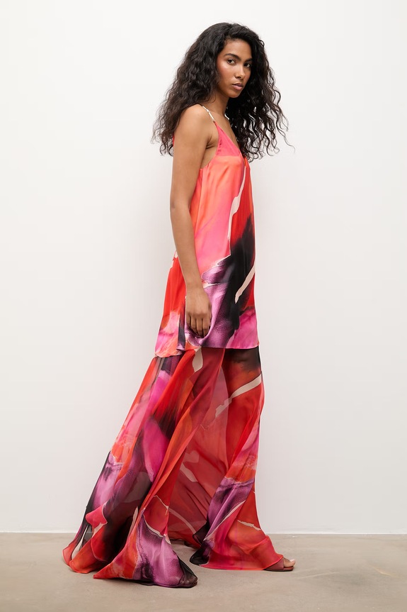 Answear.LAB sukienka letnia 58452 pomarańczowy WS26