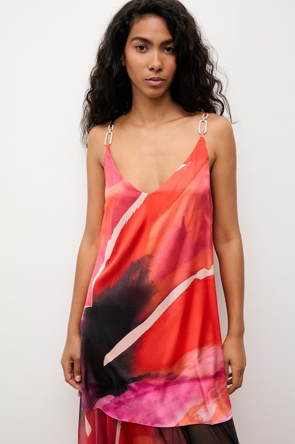 Answear.LAB sukienka letnia pomarańczowy 58452